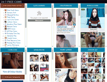 Tablet Screenshot of 247freecams.com